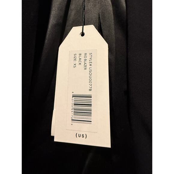 Universal Standard Eco Rio Blazer, Size XS (10-12) in Black, BNWT - Picture 7 of 7